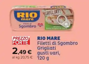 Carrefour RIO MARE Filetti di Sgombro Grigliati gusti vari, 120 g offerta