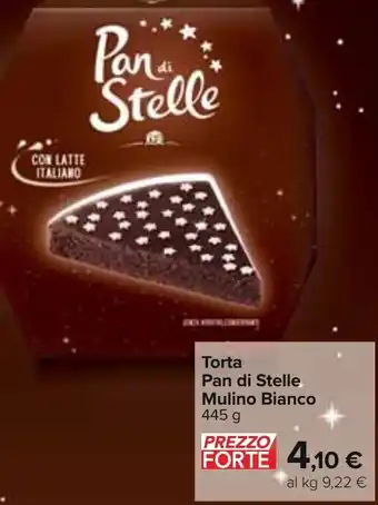 Carrefour Torta Pan di Stelle Mulino Bianco 445 g offerta