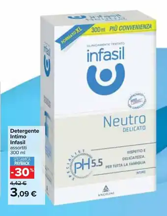Carrefour Detergente Intimo Infasil assortiti 300 ml offerta