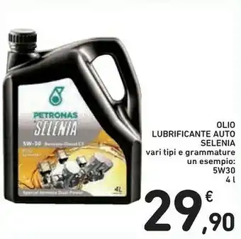 Selenia Olio Lubrificante Auto