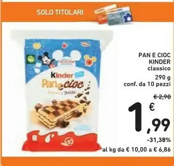 Conad Kinder Merendine offerta