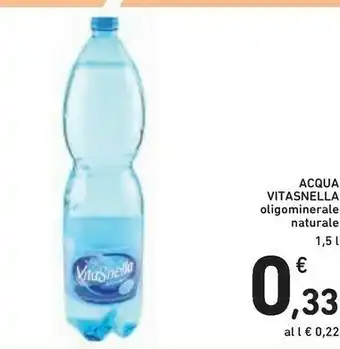 Conad Vitasnella Acqua Oligominerale Naturale offerta