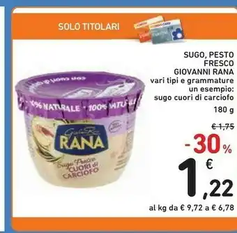 Conad Giovanni Rana - Sugo Fresco Con Funghi Porcini 180 G(ml) offerta