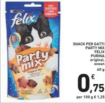 Conad Felix Party Mix Original 60 G offerta
