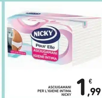 Nicky Asciugamani Per L'igiene Intima