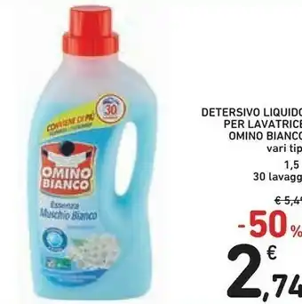 Conad Omino Bianco Detersivo Per Lavatrice 1500 Ml offerta