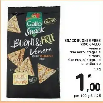 Conad Gallo Snack - Buoni & Free Venere 80 G(ml) offerta