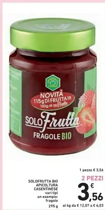 Conad Solofrutta Albicocche Bio 295 G(ml) offerta