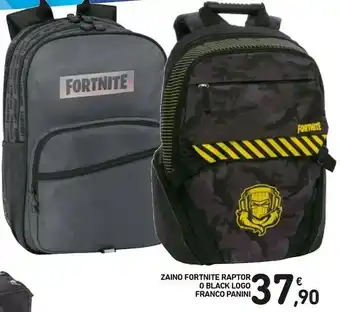 Conad Franco cosimo panini editore Fortnite Zaino Raptor O Black Franco Panini offerta
