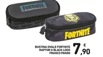 Conad Franco cosimo panini editore Bustina Ovale Fortnite Raptor O Black Logo Franco Panini offerta