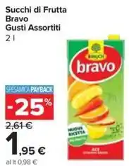 Carrefour Express Succhi di Frutta Bravo Gusti Assortiti offerta