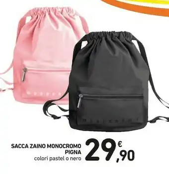 Conad Pigna Sacca Zaino Monocromo offerta