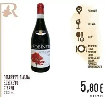 Conad Piazzo Dolcetto D Alba Robineto offerta