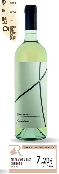 Conad Barbera Guidobono Roero Arneis DOCG offerta