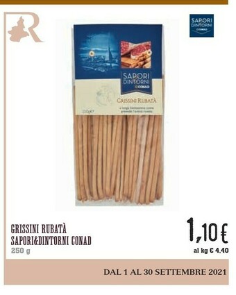 Conad Conad - Grissini Rubatà Sapori E Dintorni 250 G(ml) offerta