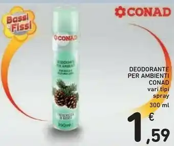 Conad Conad Deodorante Per Ambienti Spray 300 Ml offerta