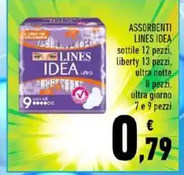 Conad City ASSORBENTI LINES IDEA offerta
