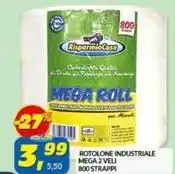 Risparmio Casa ROTOLONE INDUSTRIALE MEGA 2 VELI 800 STRAPPI offerta