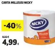 Coop CARTA MILLEUSI NICKY offerta
