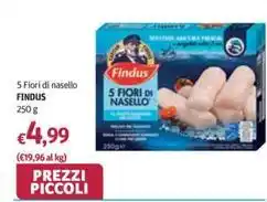 Futura Supermercati 5 Fiori di nasello FINDUS offerta