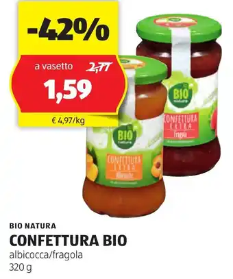 ALDI BIO NATURA CONFETTURA BIO albicocca/fragola 320 g offerta