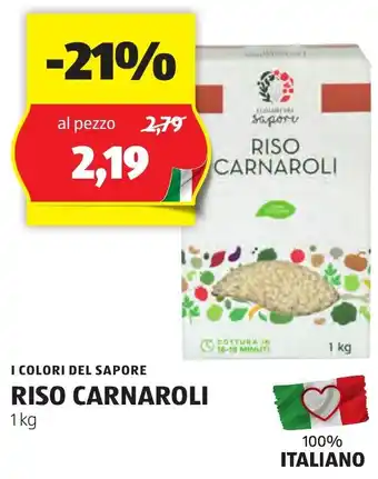 ALDI I COLORI DEL SAPORE RISO CARNAROLI 1 kg offerta
