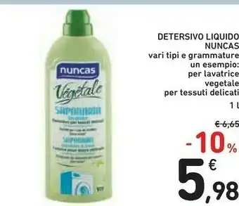 Conad Nuncas Detersivo Liquido offerta