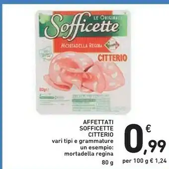 Conad Citterio Sofficette Mortadella Regina 80 G(ml) offerta