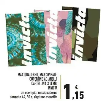 Conad Superstore Invicta Maxiquaderno offerta