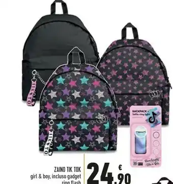 Conad Superstore Zaino Tik Tok Girl & Boy offerta