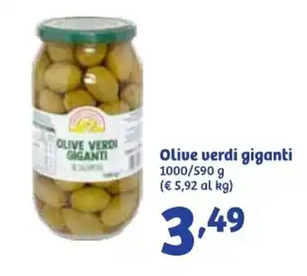 In'S Mercato Olive verdi giganti 1000/590 g offerta