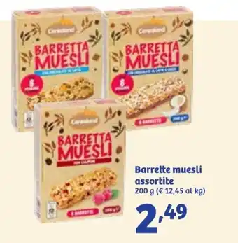 Barrette muesli assortite 200 g