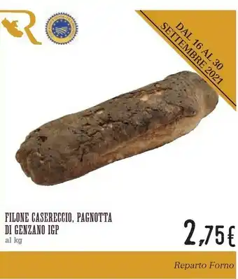 Filone Casereccio Pagnotta Di Genzno IGP