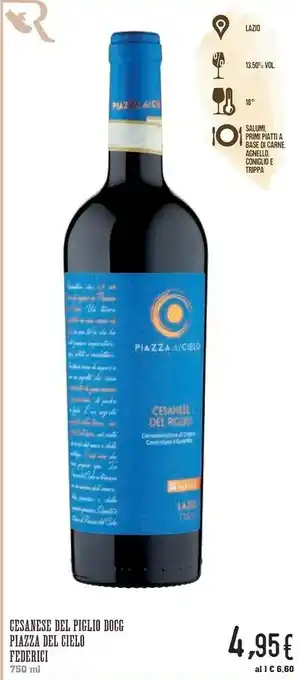 Conad Superstore Piazza Del Cielo Federici Cesanese Del Piglio Docg offerta