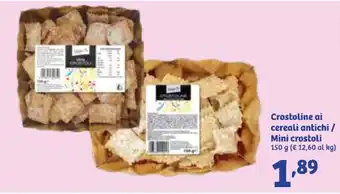 In'S Mercato Crostoline ai cereali antichi / Mini crostoli 150 g offerta