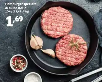 In'S Mercato Hamburger speziato di suino Italia 200 g offerta