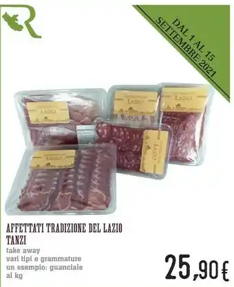 Conad Superstore Tanzi Affettati Tradizionale Del Lazio offerta