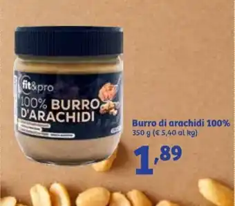 In'S Mercato Burro di arachidi 100% 350 g offerta