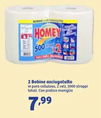 In'S Mercato 2 Bobine asciugatutto offerta