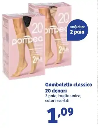 In'S Mercato Gambaletto classico 20 denari offerta