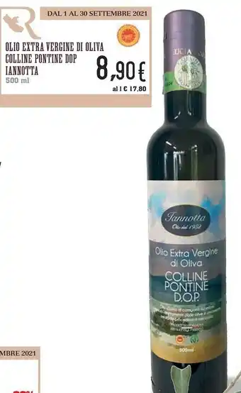 Conad Iannota Olio Extra Vergine Di Oliva Colline Pontine DOP offerta
