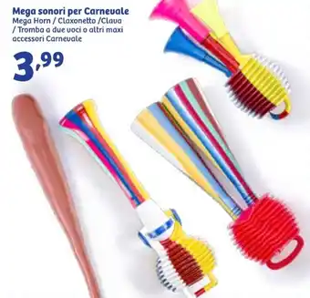 In'S Mercato Mega sonori per Carnevale mba a due voci o altri maxi accessori Carnevale offerta