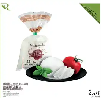 Conad Conad Mozzarella Tenuta Dell'angelo 100% Di Latte Di Bufala Caseificio Agricola Circle offerta
