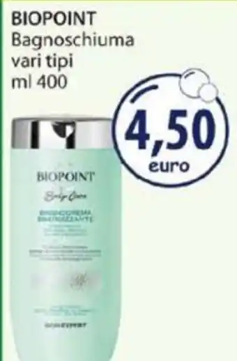 Acqua & Sapone BIOPOINT Bagnoschiuma vari tipi ml 400 offerta