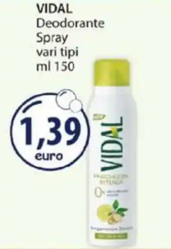 Acqua & Sapone VIDAL Deodorante Spray vari tipi ml 150 offerta