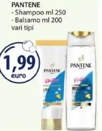 Acqua & Sapone PANTENE -Shampoo ml 250 - Balsamo ml 200 vari tipi offerta