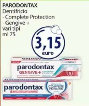 Acqua & Sapone PARODONTAX Dentifricio -Complete Protection Gengive + vari tipi ml 75 offerta
