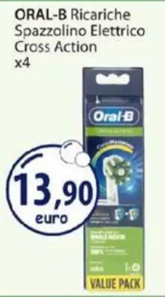 Acqua & Sapone ORAL-B Ricariche Spazzolino Elettrico Cross Action x4 offerta