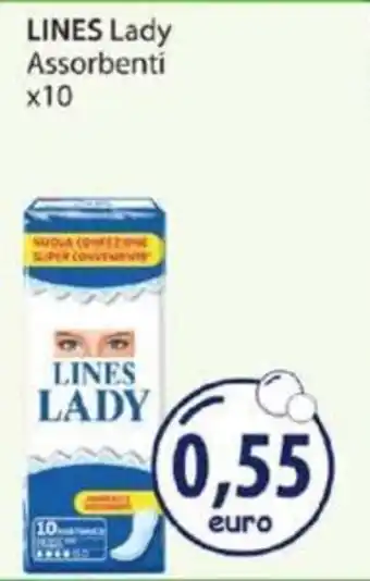 Acqua & Sapone LINES Lady Assorbenti x10 offerta