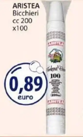 Acqua & Sapone ARISTEA Bicchieri cc 200 x100 offerta